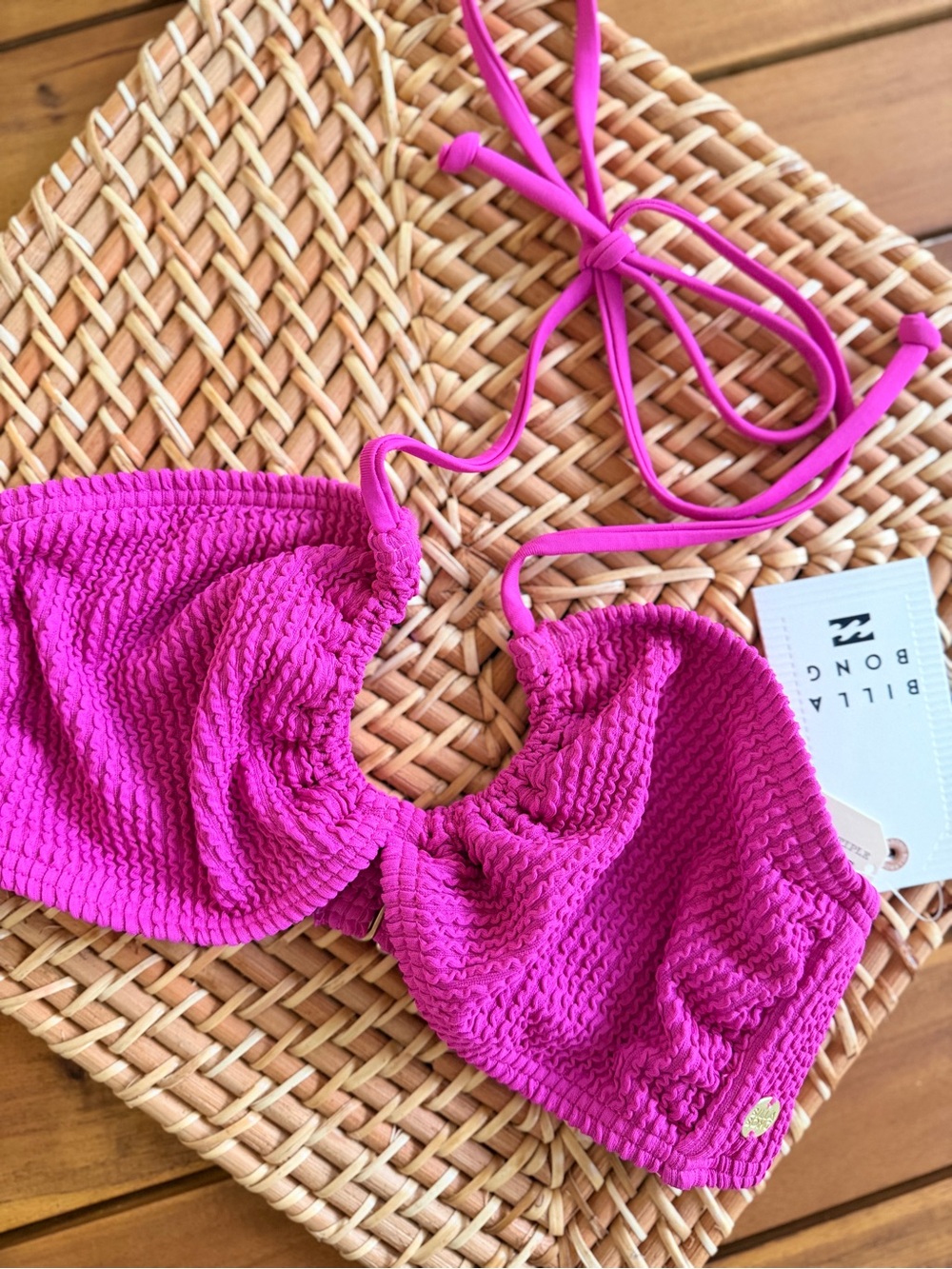 🔥🔥 Billabong Summer High Drew Bandeau Swim Bikini Top